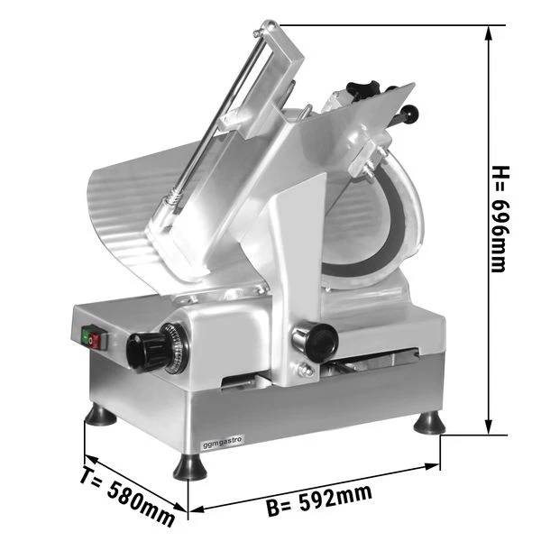 Automatische Aufschnittmaschine - 550 Watt - Messer: Ø 300mm 1 Automatische Aufschnittmaschine - 550 Watt - Messer: Ø 300mm