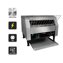 Durchlauftoaster 2,3 KW | Kettentoaster | Toaster | Conveyor -Küchengerätegeschäft DTKB200 icons 486b