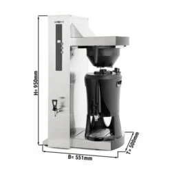 Filterkaffeemaschine Mit Heißwasserausgabe - 5 Liter - 4,5kW - Automatischer Wasserbefüllung