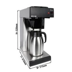 Filterkaffeemaschine - 2 Liter Tank - 2kW - Inkl. Isolierkanne 1,6 Liter Und Warmhalteplatte