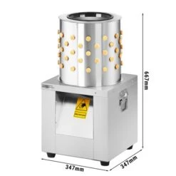 Geflügelrupfmaschinemit 119 Rupffingern - TrommelØ 30,5 Cm