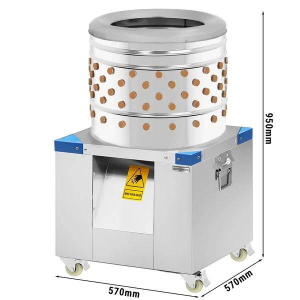 Geflügelrupfmaschine Mit 142 Rupffingern - TrommelØ 50 Cm 1 Geflügelrupfmaschine Mit 142 Rupffingern - TrommelØ 50 Cm
