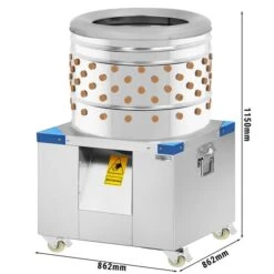Geflügelrupfmaschine Mit 233 Rupffingern - TrommelØ 80 Cm
