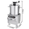 Vegetarischer Cutter - 18 Liter - 2,2 KW - 230 Volt - 1500-2200rpm