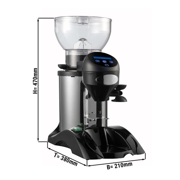 Kaffeemühle - Edelstahl - 1kg - 275 Watt - 77dB 1 Kaffeemühle - Edelstahl - 1kg - 275 Watt - 77dB