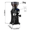 Kaffeemühle - Schwarz - Touch - 2kg - 356 Watt - 45dB