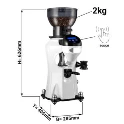 Kaffeemühle - Weiß - Touch - 2kg - 356 Watt - 45dB