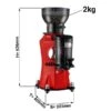 Kaffeemühle - Rot - 2kg - 356 Watt - 45 DB