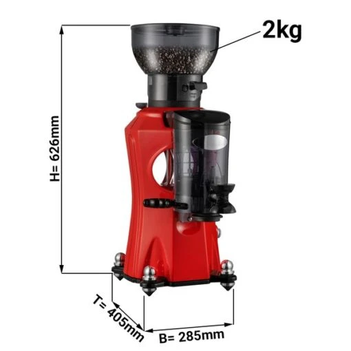 Kaffeemühle - Rot - 2kg - 356 Watt - 45 DB -Küchengerätegeschäft MC3 RED masse J001 e241