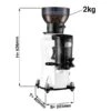 Kaffeemühle - Weiß - 2kg - 356 Watt - 45 DB