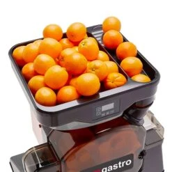 Elektrische Orangenpresse - Silber - Manuelle Zufuhr - Inkl. Ablasshahn & Reinigungsmodus -Küchengerätegeschäft OBZ detail insertion tube silver ae8a 3