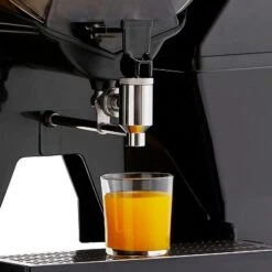 Elektrische Orangenpresse - Silber - Automatische Zufuhr - Inkl. Regulierbarem Ablasshahn -Küchengerätegeschäft OMZ OBZ detail spout 2d00 6