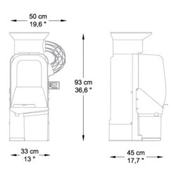 Elektrische Orangenpresse - Orange - Automatische Zufuhr -Küchengerätegeschäft OMZ matic drawing 5f67