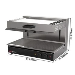 Elektro Pita Ofen/ Salamander SPEZIAL - 3,4 KW - 230 Volt - Höhenverstellbare Heizkörper