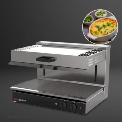 Pita Ofen/ Salamander SPEZIAL - Mit Höhenverstellbarem Heizkörper - 0,65 M - Überbackgerät - Toaster -Küchengerätegeschäft Salamander FB 44c1 1