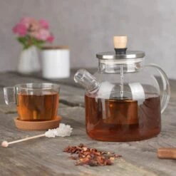 BEEM Teekanne Aus Glas - Mit Siebeinsatz - 1,5 Liter -Küchengerätegeschäft TKGSBE15 13 ad28