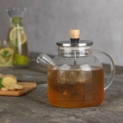 BEEM Teekanne Aus Glas - Mit Siebeinsatz - 1,5 Liter -Küchengerätegeschäft TKGSBE15 14 301c