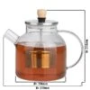 BEEM Teekanne Aus Glas - Mit Siebeinsatz - 1,5 Liter