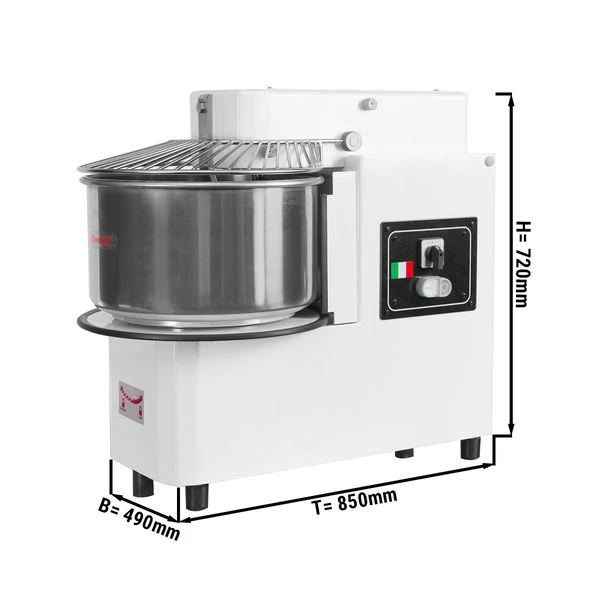 Teigknetmaschine - 42 Liter / 38 Kg - 2 Geschwindigkeiten - Kessel Abnehmbar Und Rührwerk Aufklappbar 2 Teigknetmaschine - 42 Liter / 38 Kg - 2 Geschwindigkeiten - Kessel Abnehmbar Und Rührwerk Aufklappbar – Bild 2