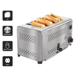Toaster - Für 6 Scheiben -Küchengerätegeschäft TOET4 Icons 5293