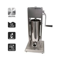 Manueller Wurstfüller - 4,5 Liter - Edelstahl -Küchengerätegeschäft WFMFC5 icons 2f1c
