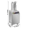 Hydraulischer Wurstfüller - 26 Liter - 1,1 KW - Edelstahl