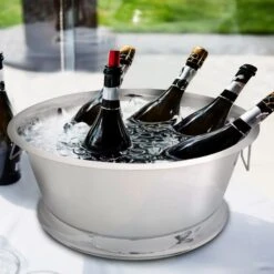 Weinkühler - Ø 550mm - Silber -Küchengerätegeschäft WKBPE55W room in use 4973