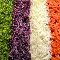 Elektrischer Gemüseschneider - 800 Watt - Inkl. 3 Schneidescheiben -Küchengerätegeschäft detail shredded vegetables b819 1